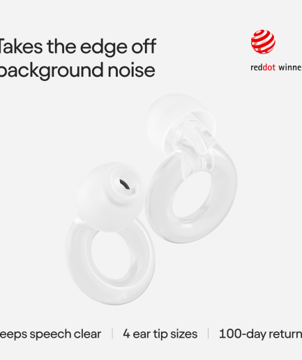 Loop Engage 2 Plus – Comfortable Conversations Earplugs- Clear